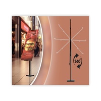 Support de bannière publicitaire X avec acrylique et néon flexible, résistant à la rouille, couleurs personnalisables pour les expositions et la publicité