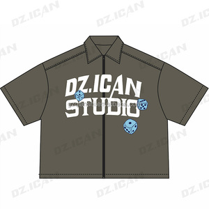 Designer Screen Print Hip Hop <b>t</b> <b>Shirt</b> and Shorts Set Boxy Heavyweight <b>T</b>-<b>shirt</b> Oversized Custom Zip up Graphic Embroidered <b>Shirts</b> - Product Image 6