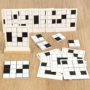 Rompecabezas de Bloques Blancos y Negros, Juguetes de Actividad Cognitiva, Regalos Ideales para Personas Mayores con Demencia - Product Image 1
