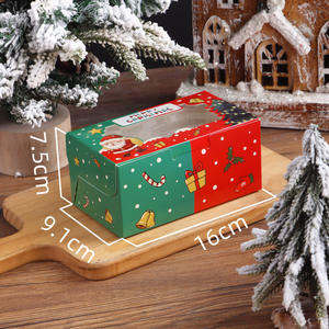 Fábrica al por mayor 4/6/12 cápsulas de Navidad Cupcakes Muffin Box Postre Cajas de papel Egg Tart Pastelería Cajas - Product Image 6