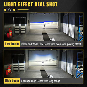 Kit de modernisation de phares G-View avec lentille de projecteur Bi <span class=keywords><strong>LED</strong></span> de 2,5 pouces, faisceau haut et bas - Blanc 6000K, 200W, 50000LM, faisceau focalisé, homologué DOT - Product Image 2