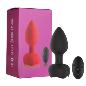 <span class=keywords><strong>Il</strong></span> fondo emette luce e vibra a 10 frequenze lunghe 9.5cm giocattoli sessuali anali vibrazione masturbatori Sex Toy Box per donne - Product Image 1