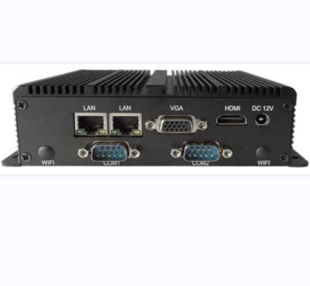 Fanless Mini Industrial PC N2840 J1900 J6412 Dual NIC Dual RS232  MSATA SSD WiFi Computer Mini PC Portable