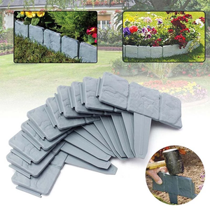 Bordo del giardino recinzione effetto pietra giardino <span class=keywords><strong>mini</strong></span> recinzione bordo decorativo ciottoli bordo giardino fai da te palizzata fiore letto prato bordo - Product Image 5