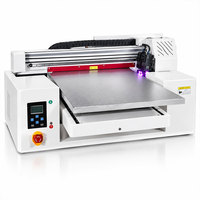 Printer Inkjet UV Flatbed Custom 6090 Multifungsi 3D LED Digital untuk Pena, Botol, Casing Ponsel, Label Kristal
