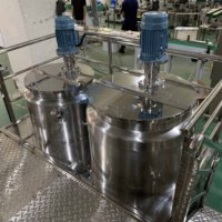 Mélangeur homogénéisateur sous vide 200L pour cosmétiques, machine à émulsionner la pâte dentifrice pour produits cosmétiques