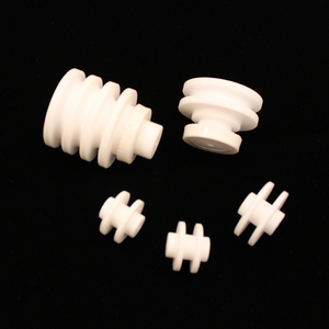 ด้าย <span class=keywords><strong>PTFE</strong></span> แบบพิเศษชิ้นส่วนพลาสติกสำหรับการแปรรูปปั๊มเยื่อหุ้ม <span class=keywords><strong>PTFE</strong></span> บริสุทธิ์100% วัตถุดิบตามสั่ง - Product Image 4