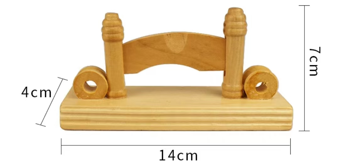 Support d'éventail sculpté en bambou 01