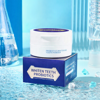 Poudre dentifrice blanchissante aux probiotiques, boîte pour usage domestique, nettoyage et élimination des taches, saveur menthe fraîche