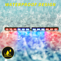 Triple couleurs véhicule LED avertissement barre lumineuse stroboscopique changement de couleur barre lumineuse clignotante d'urgence pour camionnette voiture 12V-30V