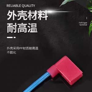 Bloque de Terminales Hembra en Forma de Bandera de Nylon Nuoyifan, 1 Fila, 1 Posición, Conector Aislado Prensado en Frío - Product Image 4