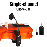 Microphone sans fil VOXFULL KX762 2.4G à clipser pour violon, viola, violoncelle – Système de micro pour instrument – Fabricant OEM