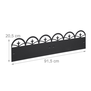 Borde Metálico para Jardín, Paquete de 3, Borde de <span class=keywords><strong>Acero</strong></span> para Jardín, 36 Pulgadas de Largo x 8 Pulgadas de Alto, Tiras de Borde Flexibles - Product Image 4