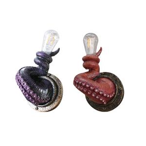 Küçük çevre dostu ahtapot Tentacle duvar asılı lamba tutucu yaratıcı yeni tasarım reçine zanaat süs ev dekor için cadılar bayramı - Product Image 5