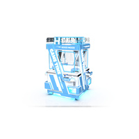 Machine à grue multicolore élégante pour centres commerciaux, machine de jeu automatique à monnayeur, durable, facile à utiliser, personnalisable