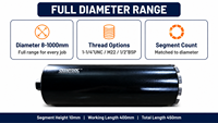 Foret diamanté à six faces CJ Diamond pour carottage, tiges de 51mm, 76mm, 102mm, 152mm, 202mm et 1 1/4 UNC, toutes tailles disponibles