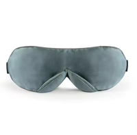 Masque de sommeil occultant sans fil rechargeable en soie chauffant pour la relaxation des yeux fatigués en voyage