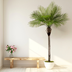 Palmiers artificiels grands et hauts, plantes tropicales artificielles réalistes en <span class=keywords><strong>pot</strong></span>, décoration intérieure, décoration de magasin <span class=keywords><strong>pour</strong></span> la maison et le magasin - Product Image 3