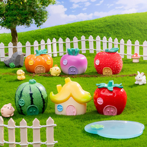 Mini Maison de Fruits, Décoration Miniature pour Micro-Paysage, Figurine en Résine en Forme de Maison de Légumes, Pot de Plante, Ornement pour Maison de Poupées et Jardin Féerique - Product Image 2