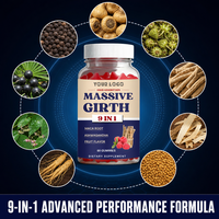 Gummies de performance pour hommes sous marque privée : Extrait puissant de Tribulus Terrestris et d'Ashwagandha – Supplément vitalité et volume massif