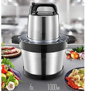 เครื่องบดสับเนื้อไฟฟ้า สแตนเลส 6 ลิตร สำหรับบดมันเทศ บดเนื้อ หั่นเนื้อ - Product Image 2