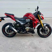 Haojue DR300 Moto tout-terrain à essence 4 temps bicylindre, design rétro, idéale pour les trajets quotidiens