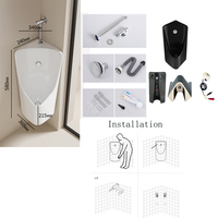 Urinoir intelligent pour hommes, pour toilettes publiques, avec capteur, vanne de séparation à alimentation par le haut
