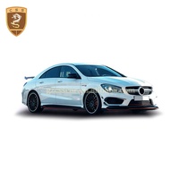Vente chaude RZ Style Kit de carrosserie Kit de carrosserie pour Mercedes Benz CLA C117 Lèvre avant Canards Jupes latérales Diffuseur arrière Aile arrière