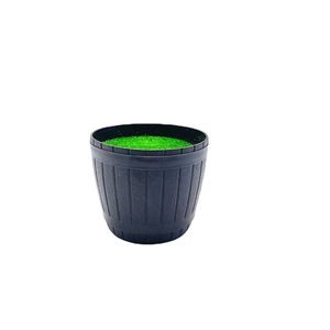 Pots de fleurs artificiels Qi Xing en mousse floquée, pots en plastique de 7,5 cm de diamètre au bas, style nordique, décoration d'intérieur, utilisation sur le bureau - Product Image 5
