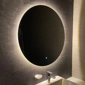 80CM <span class=keywords><strong>100CM</strong></span> Led Lighting Dimmable Touch Miroir mural étanche Smart Round Miroir de salle de bain Miroir rétroéclairé sans cadre - Product Image 1