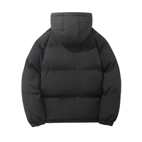 Veste matelassée à capuche zippée pour homme, grande taille, décontractée, de haute qualité, chaude, confortable, coupe-vent, résistante au froid, avec logo personnalisé