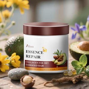 <span class=keywords><strong>Mascarilla</strong></span> hidratante para el cabello con aceite de argán orgánico natural para alisar el brillo y reparar el cabello dañado para hombres y mujeres de uso diario - Product Image 1