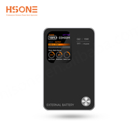 MY15 L Batterie externe ultra-mince en alliage d'aluminium magnétique avec écran TFT, charge rapide 15W, 5000mAh, pour téléphones, montres connectées, voyage