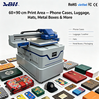Printer UV Format Besar A1 6090 dengan Sistem Pembersihan Otomatis untuk Penggunaan Luar Ruangan, Mencetak Warna Putih dan Efek Emboss 3D