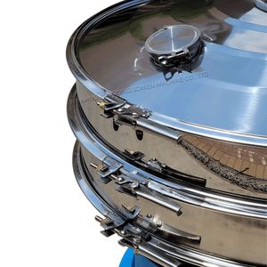 Màn hình động cơ rung quay để sàng lọc tinh thể axit citric Máy tách sàng bột hình tròn chất lượng cao - Product Image 5