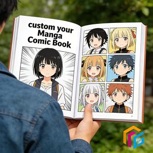 หนังสือการ์ตูนและมัง<span class=keywords><strong>ง</strong></span>ะปกแข็<span class=keywords><strong>ง</strong></span>พิมพ์สีเต็มรูปแบบขนาดสั่<span class=keywords><strong>ง</strong></span>ทำพิเศษ บนกระดาษอาร์ต พร้อมปกอ่อนสำหรับผู้ใหญ่และเด็ก - Product Image 1