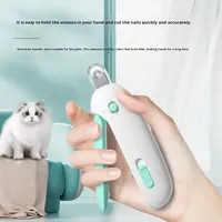 Coupe-ongles électrique pour animaux de compagnie avec poignée ergonomique antidérapante pour le toilettage des petits animaux, coupe-ongles pour chat sans douleur