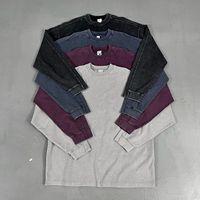 Kualitas tinggi dipersonalisasi Planet bertema 285g Batik 100% katun pudar kustom matahari uniseks kemeja lengan panjang
