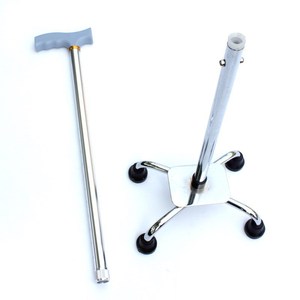 Aluminum Alloy Telescopic <b>Cane</b> 64-89cm 11-Position Adjustable Height For Elderly Walking Support - Product Image 3