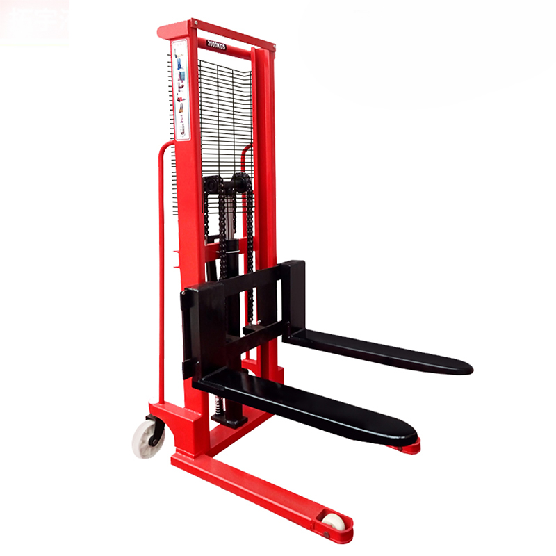 Mini Warehouse Manual Forklift Pallet Stacker