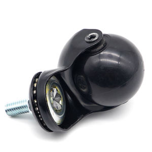 1,5 2,0-Zoll-Nylon-Thermoplastik-Gummikugel-Lenkrad mit drehbaren Platten rollen 100-mm-Gewindestelrollen - Product Image 3