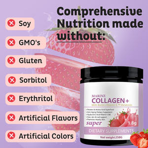 Bebida de Colágeno Marino en Polvo OEM/ODM, Suplemento Dietético con Biotina, Vitamina C y Melatonina para el Cuidado del Cabello, Piel y Uñas - Product Image 5