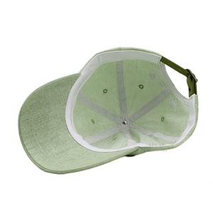 Casquette <span class=keywords><strong>de</strong></span> baseball en lin à 6 panneaux, respirante, ajustable, <span class=keywords><strong>de</strong></span> qualité supérieure, personnalisable, vente en gros - Product Image 4