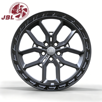Nuevas Llantas JBL Monoblock de Aleación de Aluminio Forjado de 16-24 Pulgadas, Color Negro Brillante, Multirradio, Borde Ancho, 5x112 5x114.3 5x120, para SUV y Todoterreno