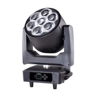 Phantom Aura 7 pièces 60W Projecteur LED à tête mobile avec rétroéclairage à filament, effet Bee Eye, lentille monobloc, Wash Beam Zoom, lumière du jour 6000K - Product Image 4