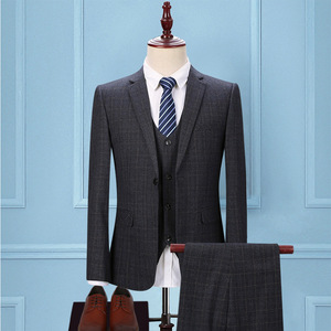 <span class=keywords><strong>Costume</strong></span> d'affaires uni <span class=keywords><strong>pour</strong></span> <span class=keywords><strong>homme</strong></span> 3 pièces – Derniers modèles de veste et pantalon <span class=keywords><strong>pour</strong></span> garçons d'honneur (Blazer + Pantalon) – Gilet à 11 USD de plus - Product Image 3