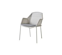 Mobilier de jardin moderne Ensemble de chaises empilables en aluminium avec cadre en aluminium Ensemble de chaises de salle à manger en rotin