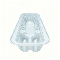 Boîtes en plastique transparentes personnalisables, sûres pour les animaux de compagnie, jetables, recyclables, pour emballages alimentaires avec couvercles, pour sucettes glacées Tanghulu et brochettes de fruits