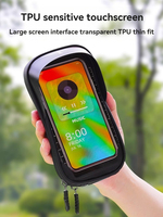 Sacoche de vélo étanche avec écran tactile 7,2 pouces, étui de rangement pour téléphone sur cadre avant VTT, accessoires pour vélos de route et boîtes de vélo