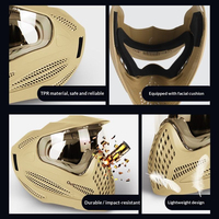 Equipo Táctico para Exteriores Yx, Máscara Protectora Facial Completa para Paintball, Lentes Intercambiables para Ciclismo